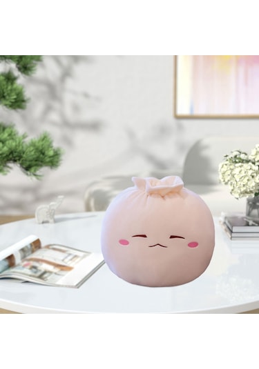 Homyl Bao Bun Dolması Peluş Hamur Yastık Yuvarlak Baozi Çok Stil A