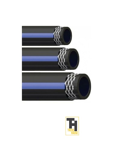 Profesyonel 1/2 İnç Termo Kauçuklu Su Hortumu Bahçe & Sanayi Kullanımına Uygun 20 Metre