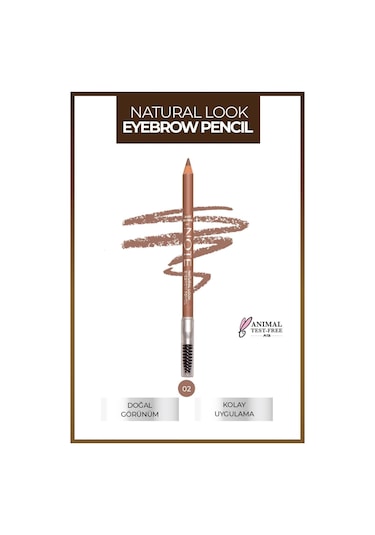Note Cosmetique Natural Eyebrow Pencil Waterproof Çift Taraflı Suya Dayanıklı Kaş Kalemi 02 Light Brown - Açık Kahve Note Cosmetique Natural Eyebrow Pencil Waterproof Çift Taraflı Suya Dayanıklı Kaş Kalemi 02 Light Brown - Açık Kahve