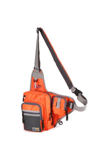 Xindoker Oranj Su Geçirmez Kumaş Balıkçılık Çantası - Çok Amaçlı, Bölmeli Ve Dayanıklı - Olta Gereçlerini Taşıma