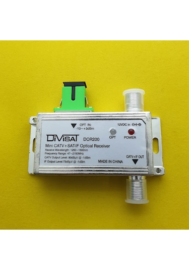 Divisat Dot200 - Fiber Optic Receiver - Catv + Sat Agc 47-2150Mhz