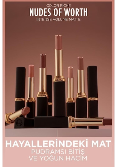 L'Oreal Paris Color Riche Intense Volume Matte Ruj 570 Worth It Intense