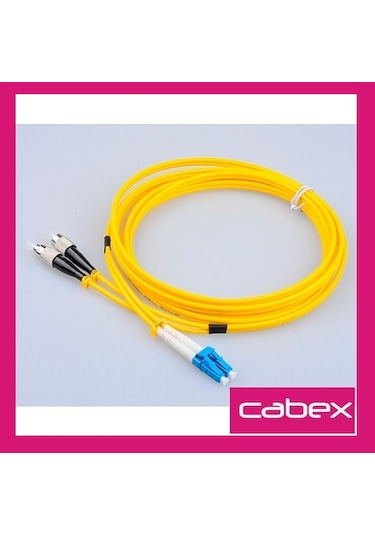 Cabex - SM LC-FC Dublex Fiber Optik Patchcord Singlemode 5 MT