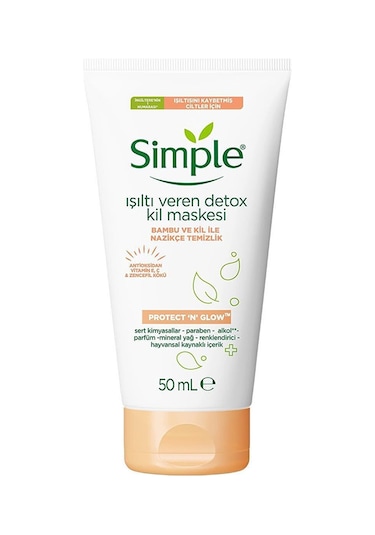 Simple Protect & Glow Detox Işıltı Veren Kil Maskesi 50 ML