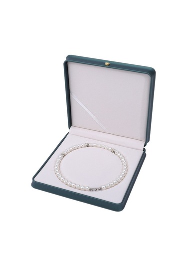 Soulader Şık Ve Kapaklı Mücevher Kutusu, Taç Desenli Inci Kolye Ve Zincir Saklama Kutusu, Pu Malzemeden Üretilmiş Özel Bel Takı Ve Kolye Kutusu Yeşil