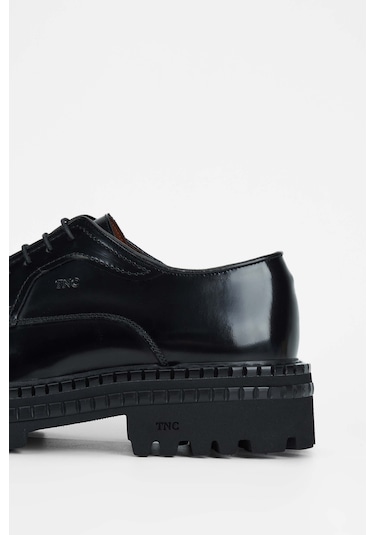 Tamer Tanca Erkek Hakiki Deri Siyah Açma Casual Ayakkabı 537 3253 Erk Ayk Sk23/24 Sıyah Acma Siyah