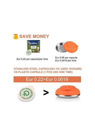 İ Cafilas Yj05 Didiesse Kurbağa Devrimi Kahve Makinesi İçin Yeniden Kullanı Kapsülleri Doldurulabilir Kahve Makinesi Aks. 56600454