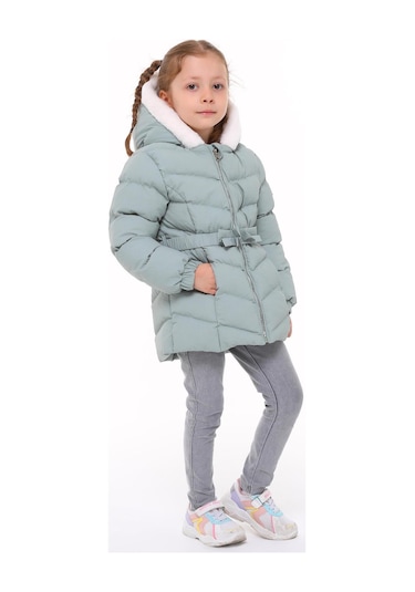 Benitto Kids Kız Bebek Çocuk Mont 51285-yeşil Yeşil