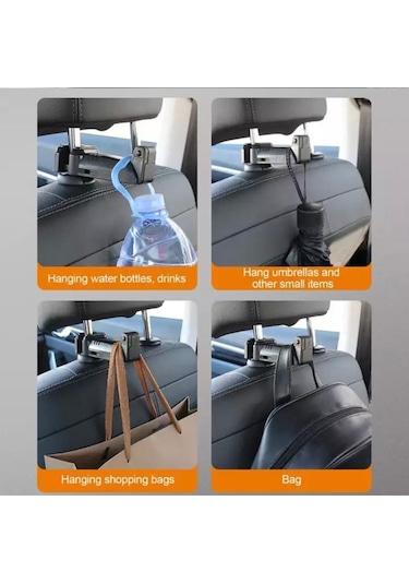 Araç Koltuk Askısı Ve Telefon Tutucu Araç Düzenleyici Organizer Koltuk Arkası Eşya Askısı
