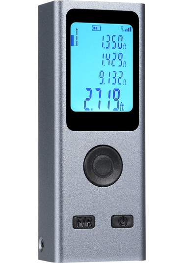 Lepmerk Mini 30m Dijital Akıllı Lazer Uzaklık Ölçer Koyu Gri