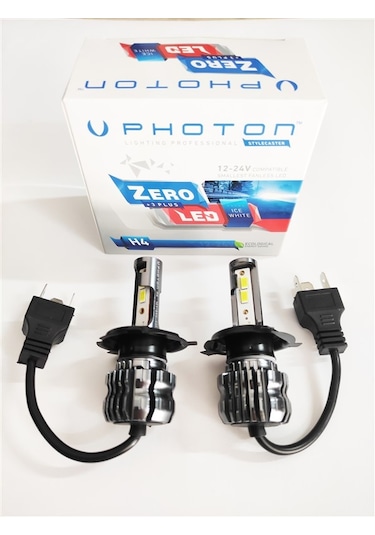 Photon Zero H4 +3 Plus Fansız Led Xenon Buz Beyaz 12v-24v