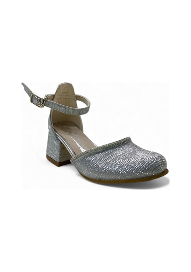 771 Kız Çocuk Okul Öncesi Topuklu Abiye Ayakkabı GÜMÜŞ
