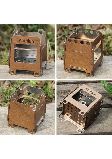 Tenfowee Stok Tipi Odun Fırını, Paslanmaz Çelik Gövde, Yüksek Isı Dayanımı, Verimli Yakıt Kullanımı, Gümüş Renk, Taşınabilir Çanta İle Gümüş