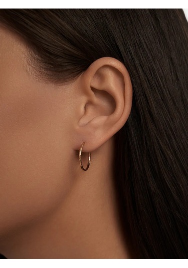 Mıx Jewelry Kongo Halka Küpeler 925 Ayar Gümüş, Çap 15 Mm 448285849 Diğer