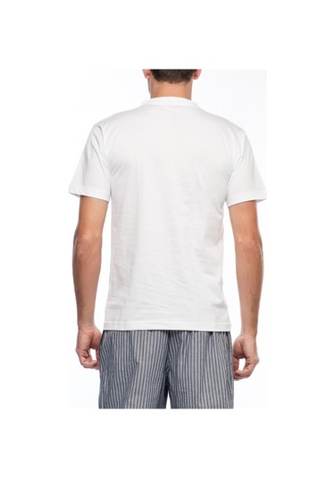 Nbb 707 Erkek Atlet Kısa Kollu V Yaka Beyaz