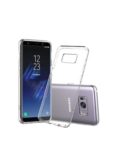 Zore Galaxy Uyumlu S8 Kılıf Süper Silikon Kapak - Renksiz Renksiz
