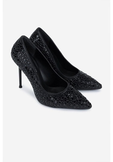 Valmenti Kadın Vegan Siyah Topuklu Ayakkabı 891 608 Bn Ayk Y25 Sıyah Siyah
