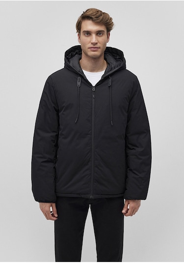 Mavi - Kapüşonlu Siyah Şişme Mont 0110352-900 Siyah