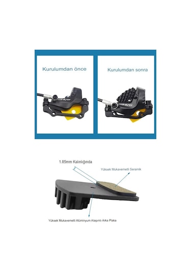 Nutt Onvo Ov-rx5 Hidrolik Disc Fren Uyumlu Balata 2 Adet