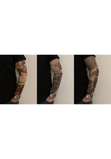 Giyilebilir Dövme 3 Çift 6 Adet Kol Çorap Dövmesi Sleeve Tattoo Set24