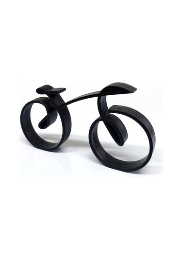 Cajuart Ahşap Dekoratif Minyatür Çizgisel Bisiklet Masa Raf Dekoru Süs Hediye