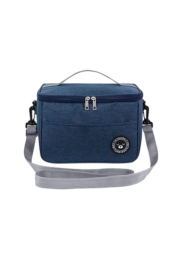 Siyah Piknik Yalıtımlı Öğle Yemeği Kutusu Taşınabilir Soğutmalı Çanta Büyük Kapasiteli Su Geçirmez Öğle Yemeği Çantası Piknik Çantası L Siyah