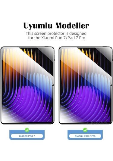 Xiaomi Pad 7 / Pad 7 Pro 11.2inç Uyumlu Tablet Ekran Koruyucu Cam