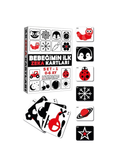Dıy Toy Eğitici Kartlar Erken Eğitim Zeka 0-6 Ay