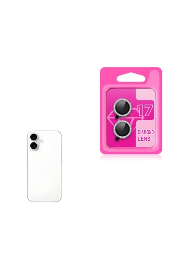 Apple Uyumlu iPhone 17 Mkst Cl-06 Kamera Lens Koruyucu - Gümüş Gümüş
