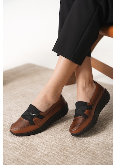 Daxtors Garantili D0312 Günlük Ortopedik Kadın Babet Ayakkabı Siyah