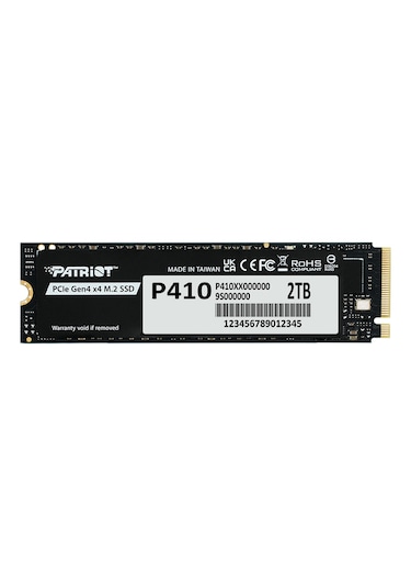 Patriot P410 Pcıe Gen4 X4 Nvme 1.4 M.2 2280 Ssd R/5000 W/4500 Adad2ptr0002