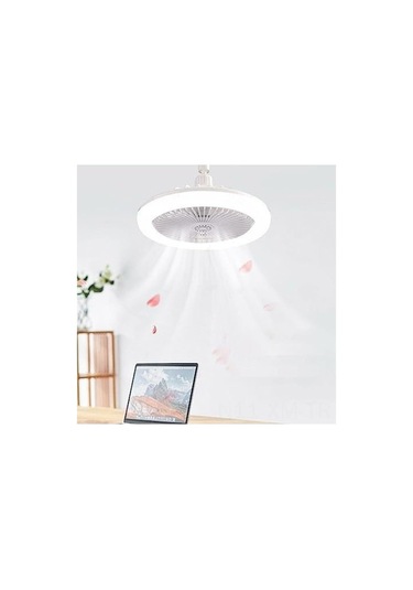 Helios Hs-8005 40 W 3 Renk Ayarlı Led Avize Fan, Sessiz Motorlu Tavan Vantilatörü 1 Adet