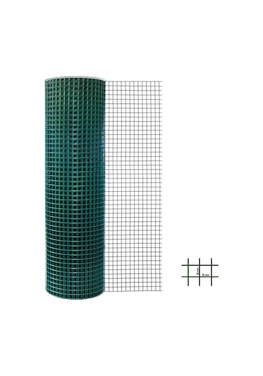 Pvc Kaplı Puntalı Tel 12x12 Mm 100 Cm 25 Mt
