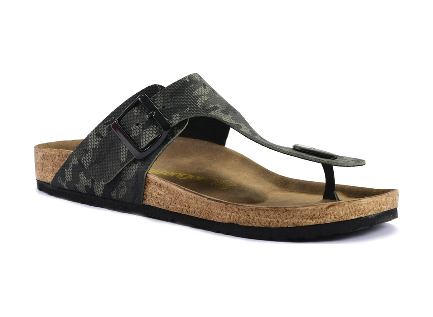 Slazenger Luke Erkek Parmak Arası Haki Kamuflaj Terlik Haki Kamuflaj