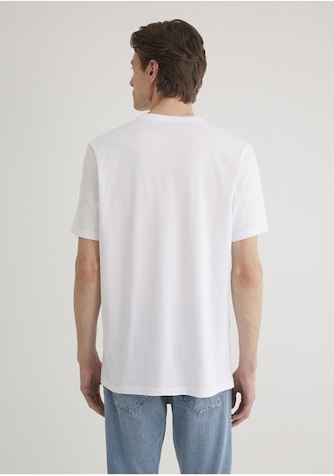 Mavi - Miav Baskılı Tişört 067153-620 Beyaz