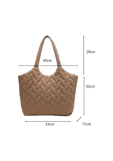 Ganzhoushop Yumuşak Trendi Tote Tasarım Seyahat Omuz Moda Kumaş Koltuk Khaki Kapasiteli Kadınlar Kadın İçin Çantası Çantaları Çantalar Büyük Bahar Altı Alışveriş İs Haki