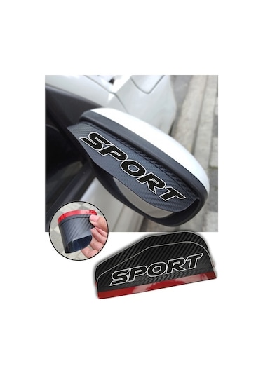 Suzuki Jimny İle Uyumlu Carbon Sport Ayna Yağmur Koruyucu Rüzgarlık