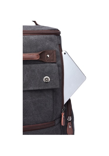 C-active Erkek Kanvas Sırt Çantası Siyah