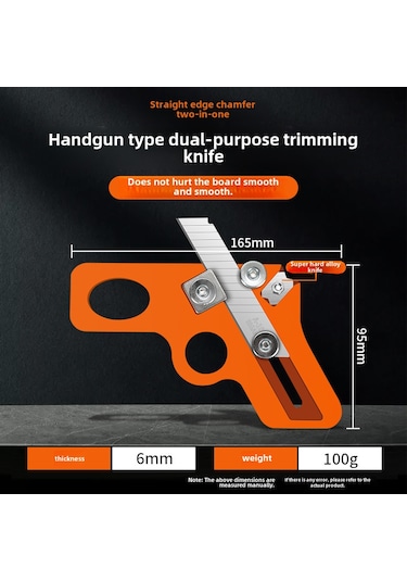 Geeksen Ahşap İçin El İle Kullanılan Köşe Yuvarlatıcı, Kenar Düzeltici Aleti - Mdf, Lamine Tahta İçin Uygun, Çift Fonksiyonlu Tabanca Tipi