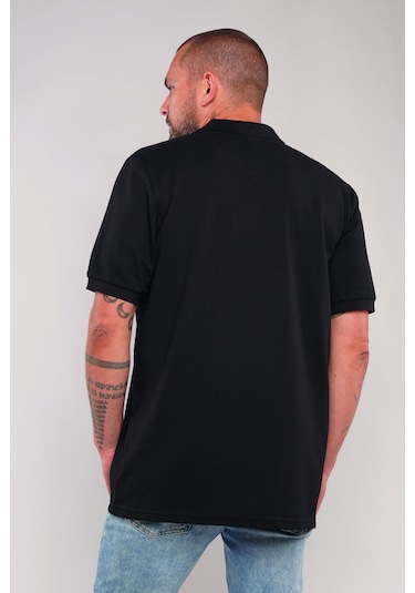 Gabria Polo Yaka Erkek T-shirt Siyah