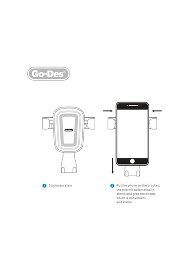 Go Des GD-HD629 Araç Telefon Tutucu - ZORE-221160