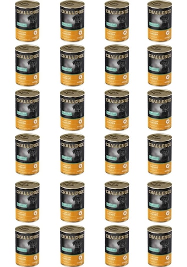 Challenge Tavuklu Yetişkin Köpek Konservesi 24 x 400 G