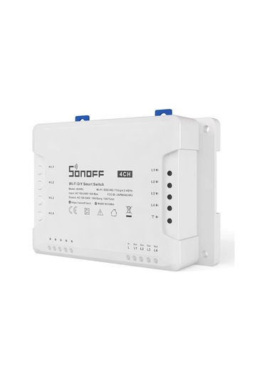 Sonoff 4ch R3 4 Kanallı Wifi Akıllı Ev Rölesi 10a Google Home & Alexa Uyumlu