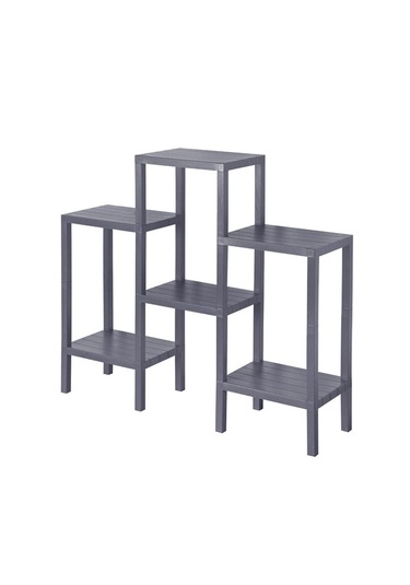 6 Katlı Düzenleyici Raf Ünitesi, Kitaplık, Gri