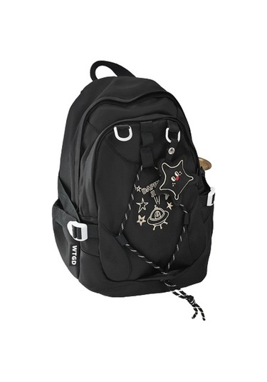 Gençler İçin Şık Ve Fonksiyonel Okul Çantası, Dayanıklı Sırt Çantası, Ergonomik Tasarım, Hafif Ve Spor Çanta Siyah