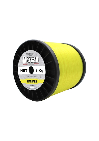 Mercan Standart 1 Kg Fosforlu Sarı Bobin Misina