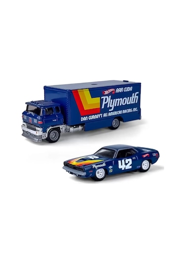 Hot Wheels Team Transport - 70 Plymount Aar Cuda - Sakura Sprinter Hrv38