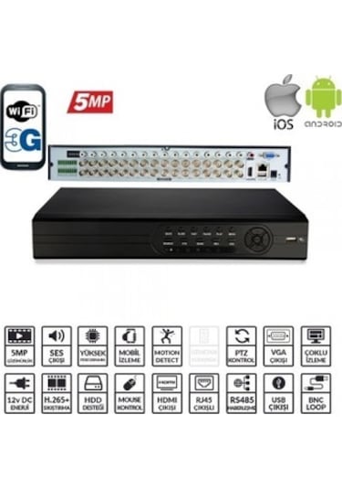 EZCOOL EZ-8732AHD 32KANAL 16SES 5MP 4HDD AHD XMEYE