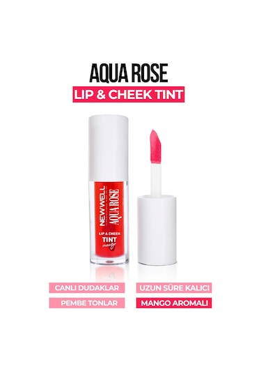 Aqua Rose Lip & Cheek Tint Mango Aromalı 6 Ml 0