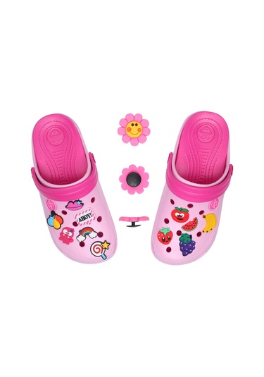 50 Adet Crocs Uyumlu Karikatür Ayakkabı Terlik Aksesuar